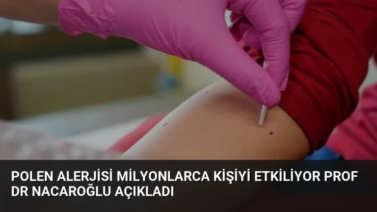 Polen alerjisi milyonlarca kişiyi etkiliyor Prof Dr Nacaroğlu açıkladı