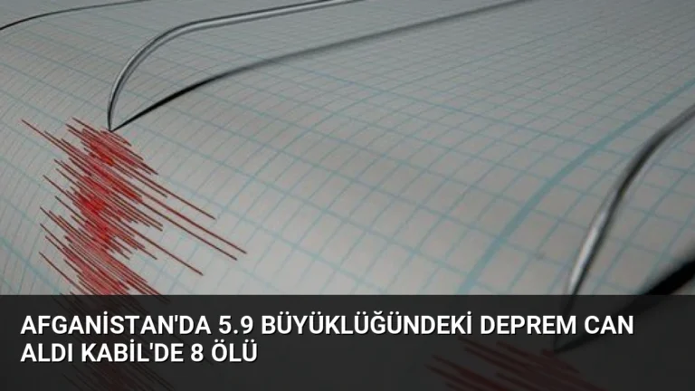 Afganistan’da 5.9 Büyüklüğündeki Deprem Can Aldı Kabil’de 8 Ölü