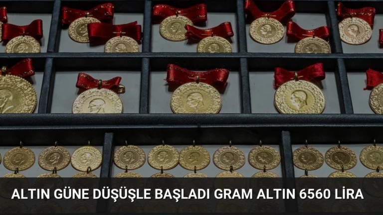 Altın Güne Düşüşle Başladı Gram Altın 6560 Lira
