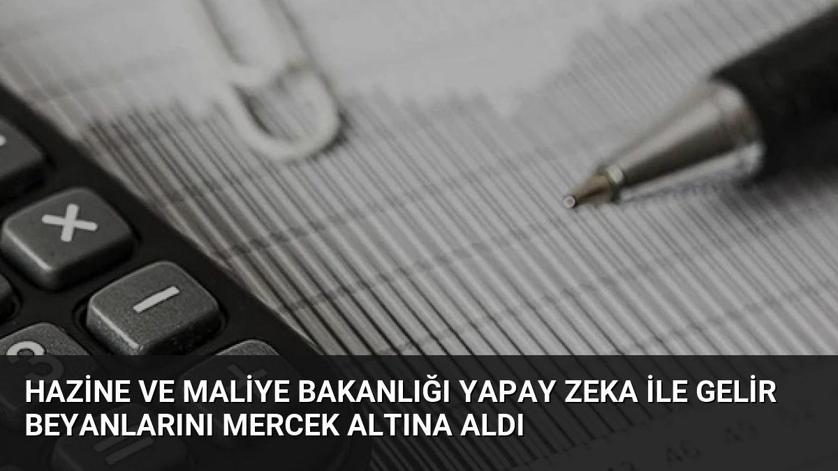 Hazine ve Maliye Bakanlığı Yapay Zeka ile Gelir Beyanlarını Mercek Altına Aldı