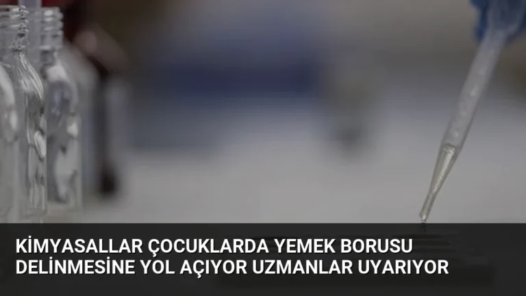 Kimyasallar Çocuklarda Yemek Borusu Delinmesine Yol Açıyor Uzmanlar Uyarıyor
