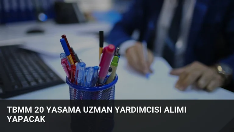 TBMM 20 Yasama Uzman Yardımcısı Alımı Yapacak