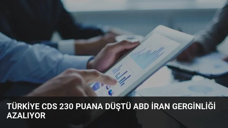Türkiye CDS 230 Puana Düştü ABD İran Gerginliği Azalıyor