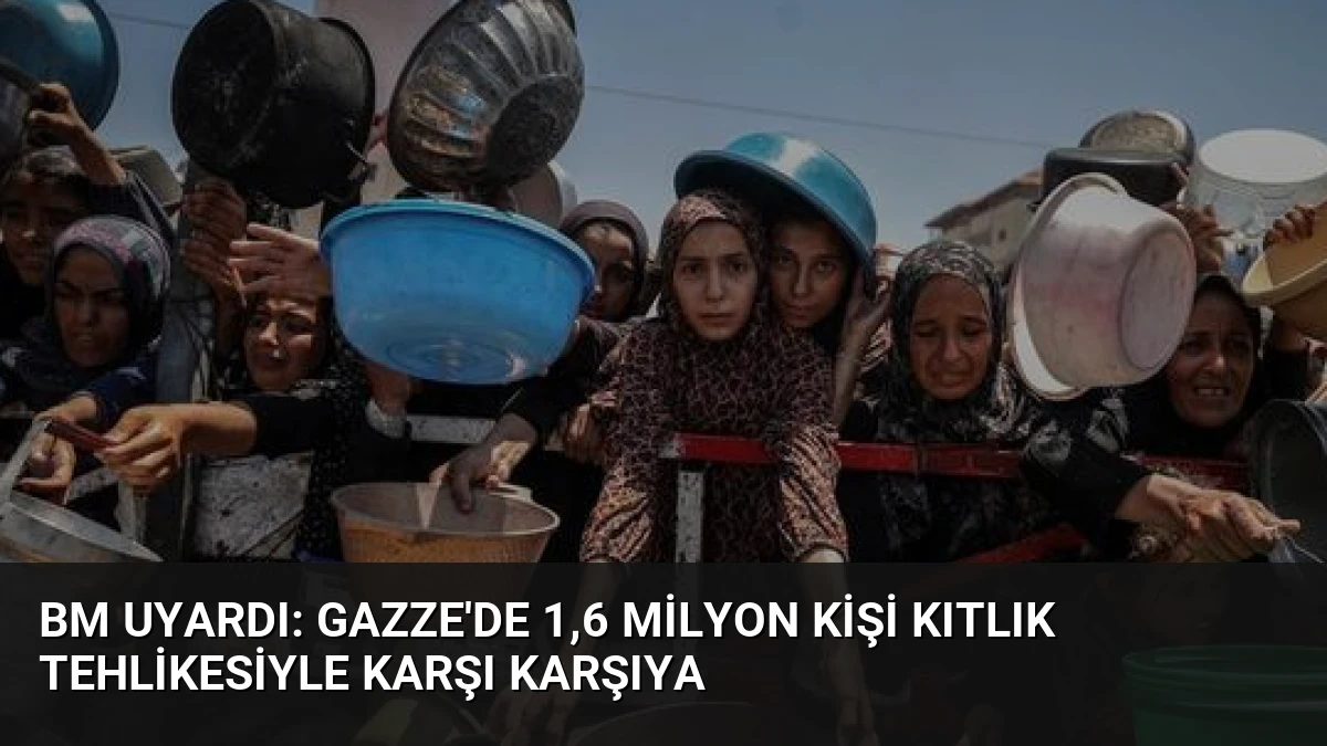 BM Uyardı: Gazze’de 1,6 Milyon Kişi Kıtlık Tehlikesiyle Karşı Karşıya