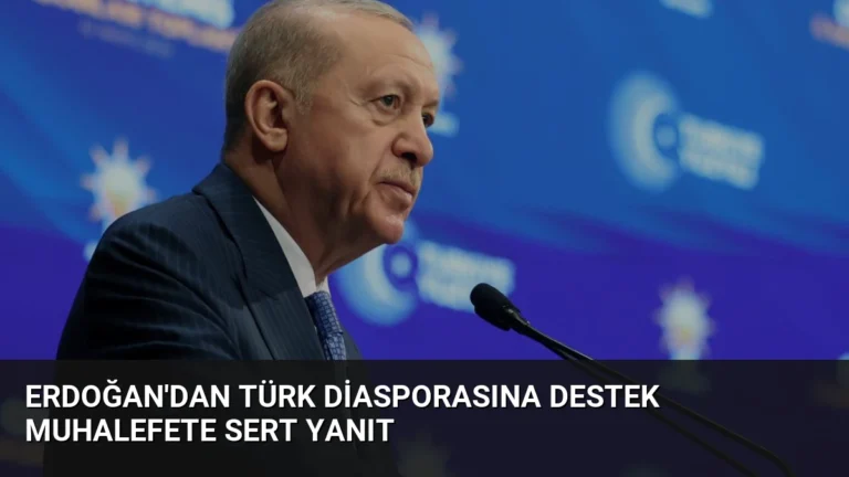 Erdoğan’dan Türk Diasporasına Destek Muhalefete Sert Yanıt