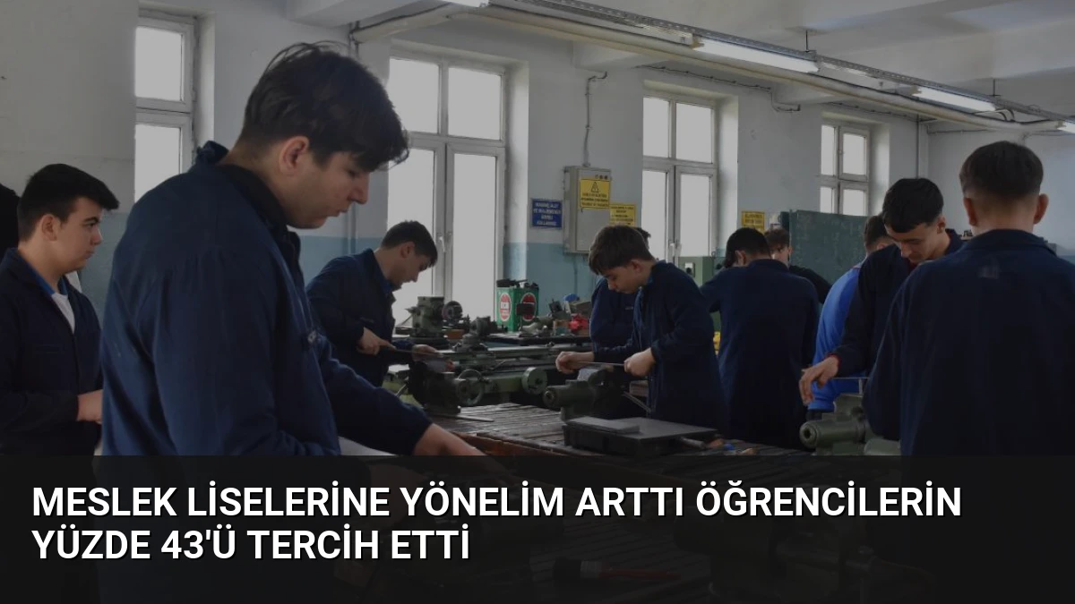Meslek Liselerine Yönelim Arttı Öğrencilerin Yüzde 43’ü Tercih Etti