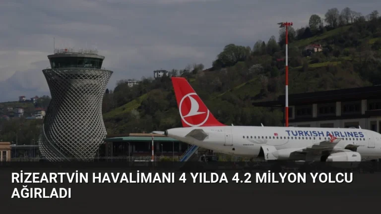 RizeArtvin Havalimanı 4 Yılda 4.2 Milyon Yolcu Ağırladı
