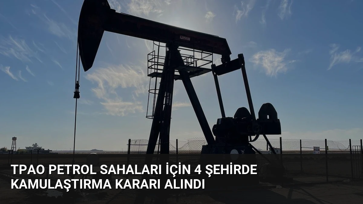 TPAO Petrol Sahaları İçin 4 Şehirde Kamulaştırma Kararı Alındı