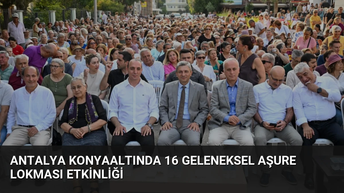 Antalya Konyaaltında 16 Geleneksel Aşure Lokması Etkinliği
