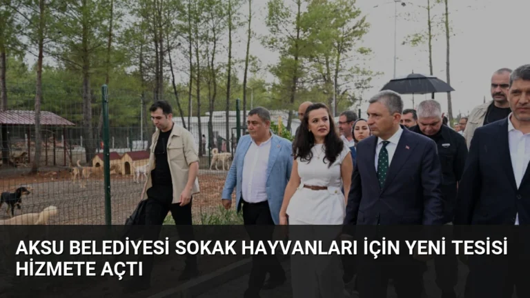 Aksu Belediyesi Sokak Hayvanları İçin Yeni Tesisi Hizmete Açtı