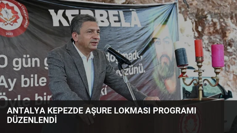 Antalya Kepezde Aşure Lokması Programı Düzenlendi