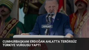 Cumhurbaşkanı Erdoğan Ahlatta Terörsüz Türkiye Vurgusu Yaptı