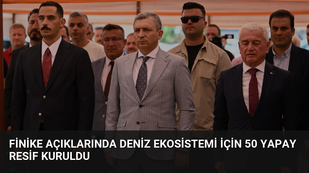 Finike Açıklarında Deniz Ekosistemi İçin 50 Yapay Resif Kuruldu