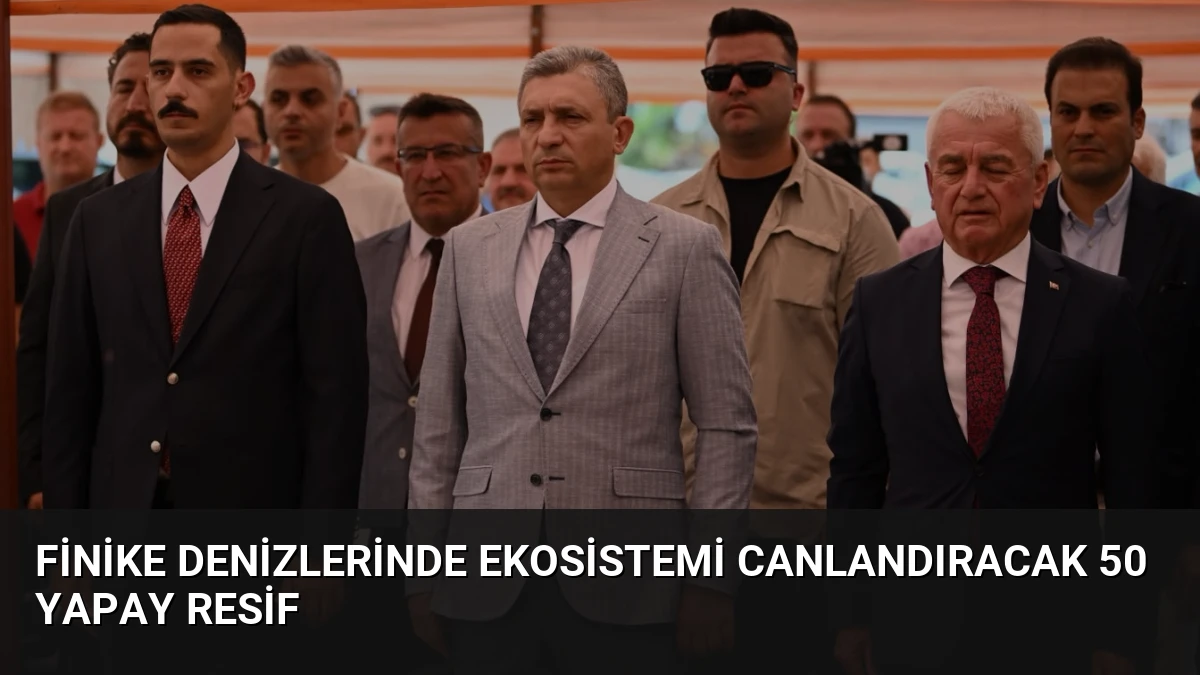 Finike Denizlerinde Ekosistemi Canlandıracak 50 Yapay Resif