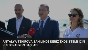 Antalya Tekirova Sahilinde Deniz Ekosistemi İçin Restorasyon Başladı