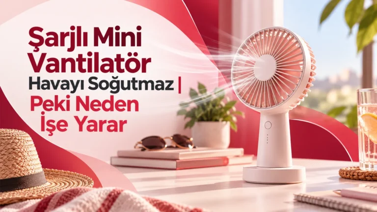 Şarjlı Mini Vantilatör Havayı Soğutmaz | Peki Neden İşe Yarar