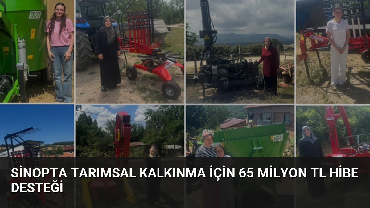Sinopta Tarımsal Kalkınma İçin 65 Milyon TL Hibe Desteği