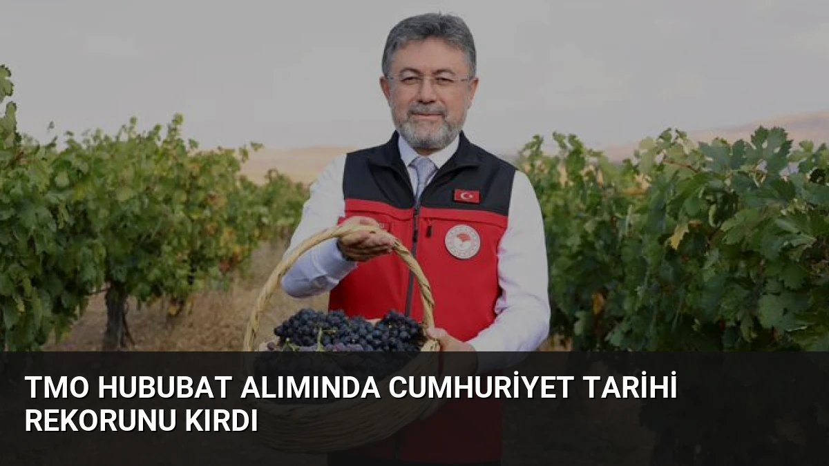 TMO Hububat Alımında Cumhuriyet Tarihi Rekorunu Kırdı