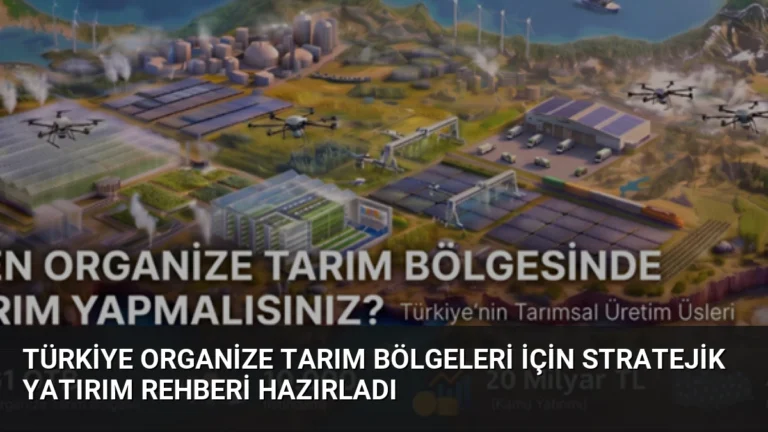 Türkiye Organize Tarım Bölgeleri İçin Stratejik Yatırım Rehberi Hazırladı