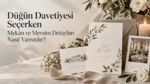 Düğün Davetiyesi Seçerken Mekân ve Mevsim Detayları Nasıl Yansıtılır?