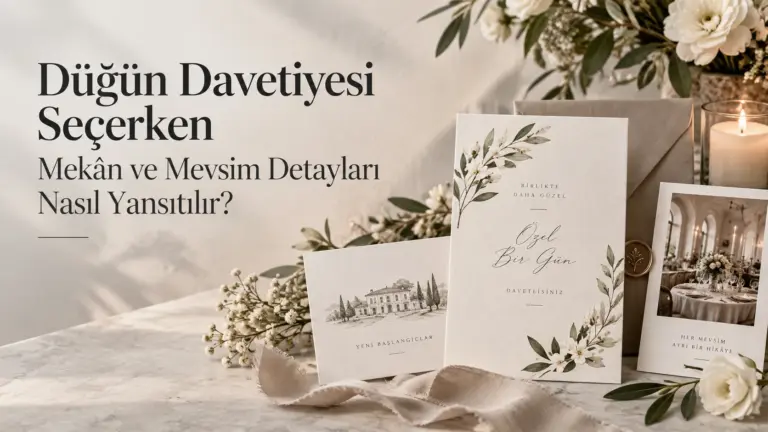 Düğün Davetiyesi Seçerken Mekân ve Mevsim Detayları Nasıl Yansıtılır?