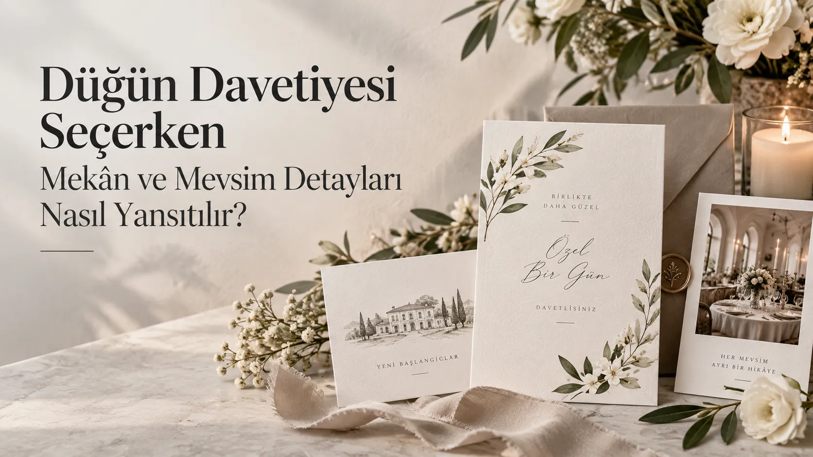 Düğün Davetiyesi Seçerken Mekân ve Mevsim Detayları Nasıl Yansıtılır?