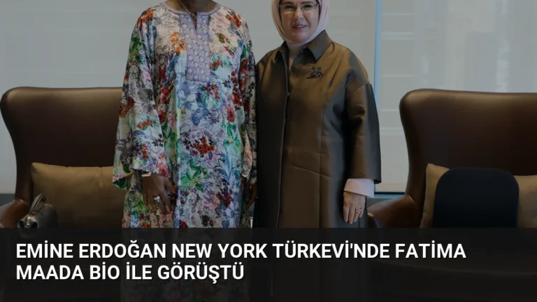 Emine Erdoğan New York Türkevi’nde Fatima Maada Bio ile Görüştü