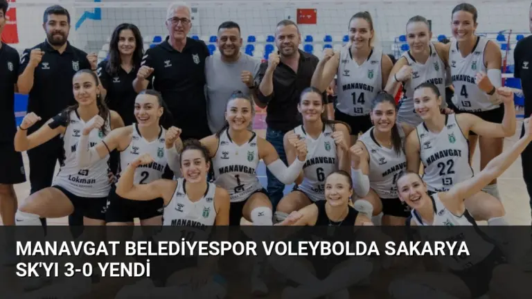 Manavgat Belediyespor Voleybolda Sakarya SK’yı 3-0 Yendi