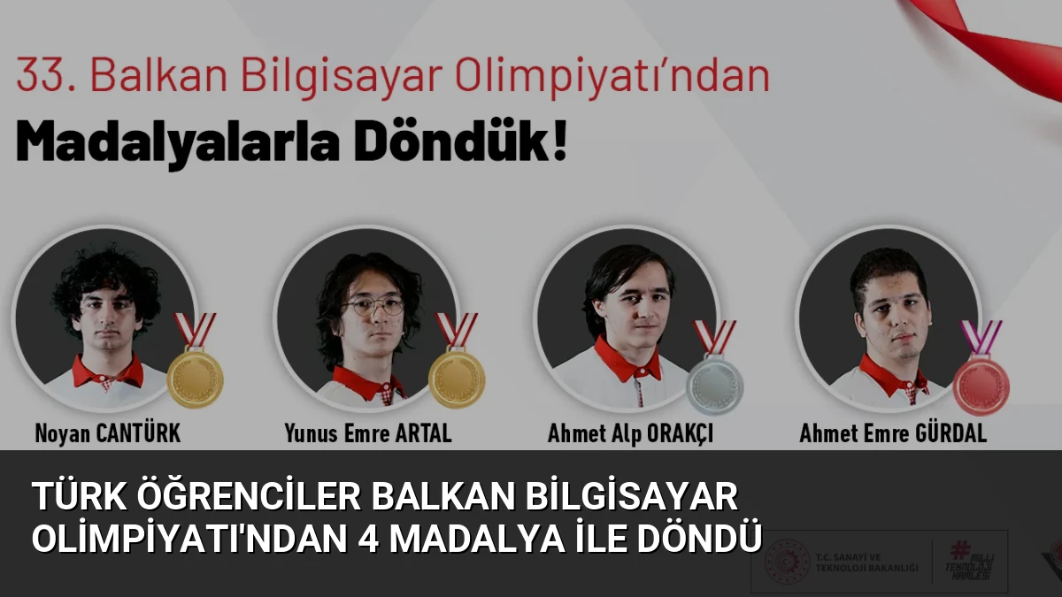 Türk Öğrenciler Balkan Bilgisayar Olimpiyatı’ndan 4 Madalya ile Döndü